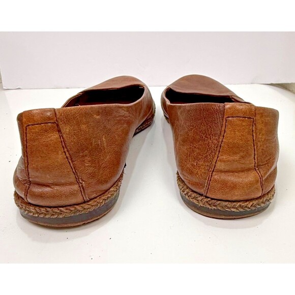 Naya Olympia Ballet Flats 8.5 Leather Slip On Comfort Arch Support Tan Shoe Boho - Picture 5 of 9